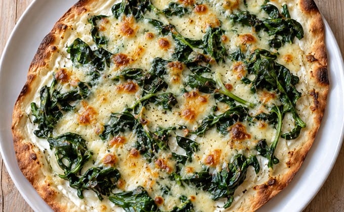 Spinat Flammkuchen