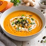 Pumkin Curry Soup with a touch of Coconut