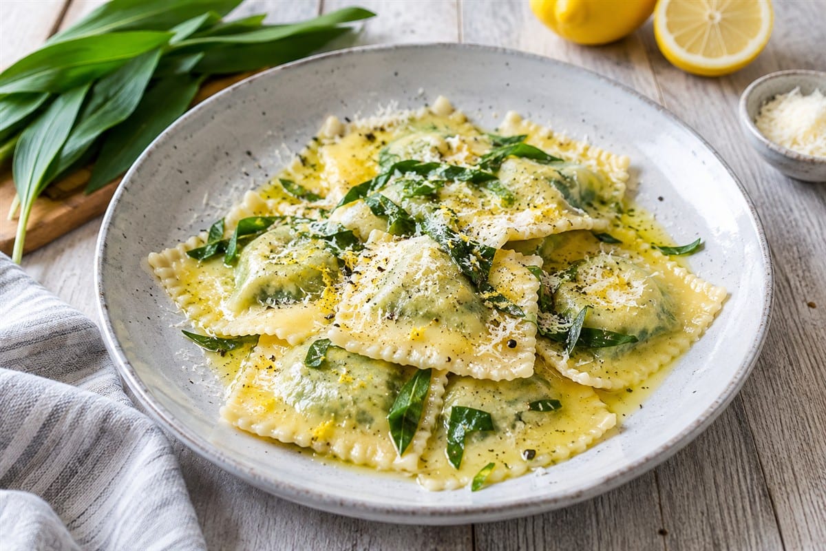 Bärlauch Ravioli